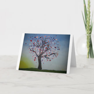 Heart Tree-Wenskaart Kaart