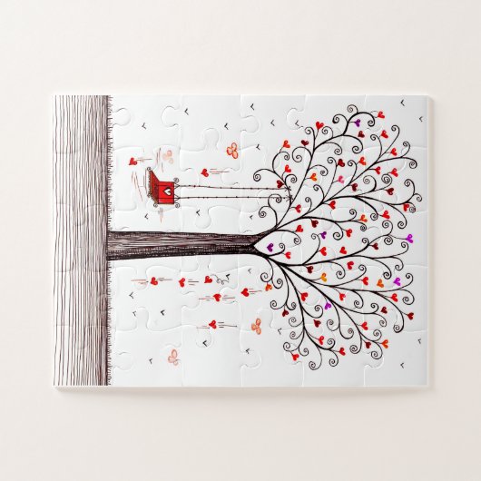 HEART TREE WITH SWING LEGPUZZEL (Horizontaal)