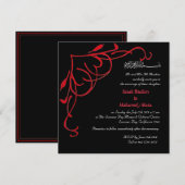 Heart trellis Muslim bruiloft Kaart (Voorkant / Achterkant)