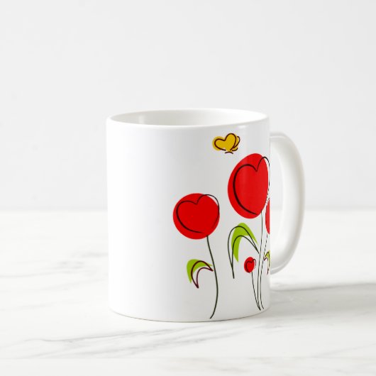 Heart Tulips Mok (Voorkant rechts)