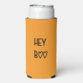 Heart Typography Hey Boo Seltzer Blikjeskoeler (Seltzer Achterkant)