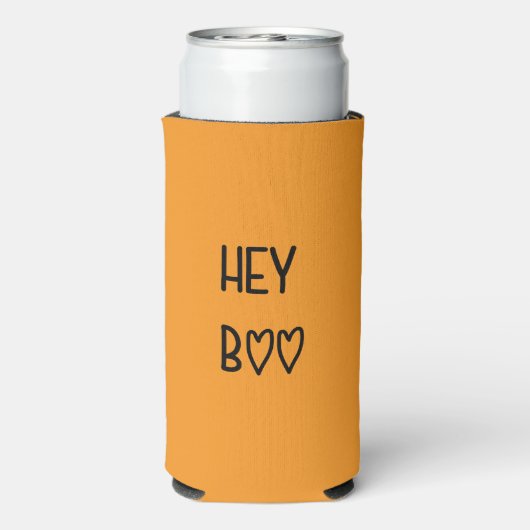 Heart Typography Hey Boo Seltzer Blikjeskoeler (Seltzer Achterkant)