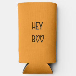 Heart Typography Hey Boo Seltzer Blikjeskoeler