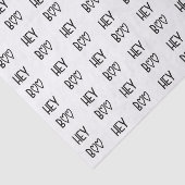 Heart Typography Hey Boo Tissuepapier (Detail)