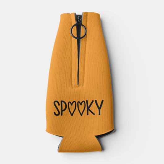 Heart Typography spooky Flesjeskoeler (Achterkant)