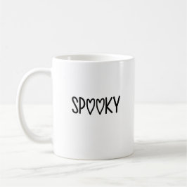 Heart Typography spooky Koffiemok