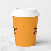 Heart Typography spooky Papieren Bekers (Links)