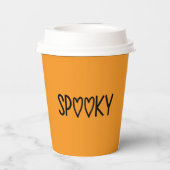 Heart Typography spooky Papieren Bekers (Achterkant)
