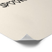 Heart Typography spooky Poster (Hoek)