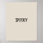 Heart Typography spooky Poster (Voorkant)