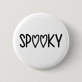 Heart Typography spooky Ronde Button 5,7 Cm