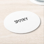 Heart Typography spooky Ronde Kartonnen Onderzetter (Gebogen)