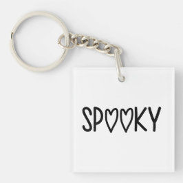 Heart Typography spooky Sleutelhanger