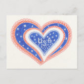 Heart U.S.A.-Briefkaart Briefkaart (Voorkant)