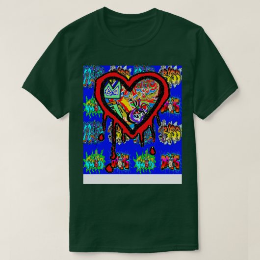 Heart Urban Graffiti Spray T-shirt (Design voorkant)
