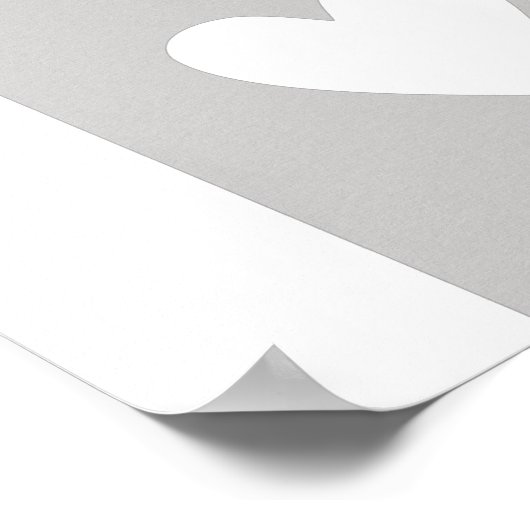 Heart Utah state silhouette Poster (Hoek)