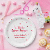 Heart Valentijn Theme Baby Girl Shower Paper Bord (Feest)