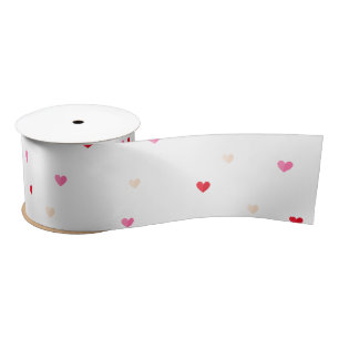 Heart Valentijn Theme Baby Girl Shower Rood Roze Satijnen Lint