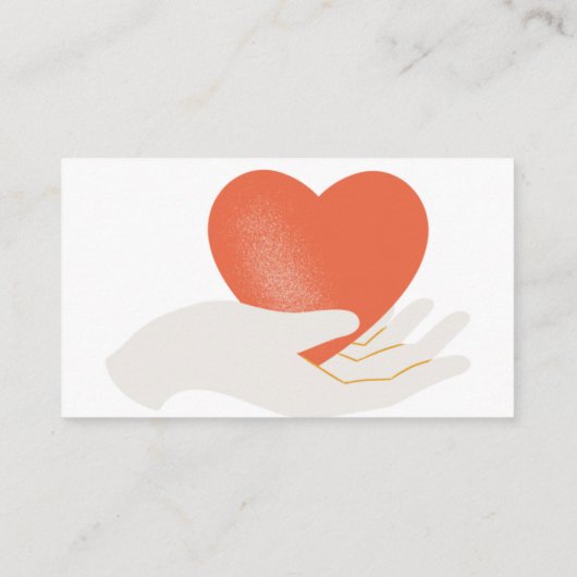 Heart Valentine-dag-behuizingskaart Informatiekaartje (Achterkant)