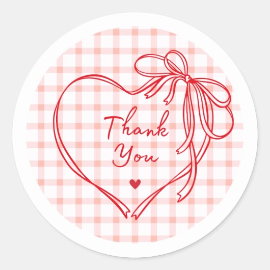 Heart Valentine’s Day Gift Sticker (Voorkant)