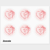 Heart Valentine’s Day Gift Sticker (Vel)
