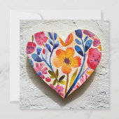 Heart Valentine's Day Card Feestdagenkaart (Voorkant)