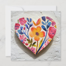 Heart Valentine's Day Card Feestdagenkaart