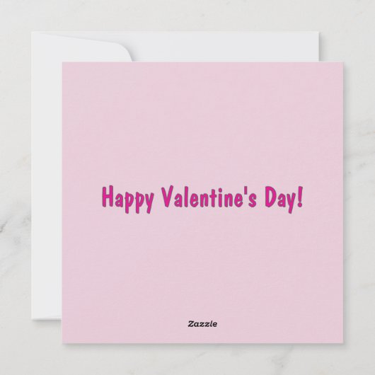 Heart Valentine's Day Card Feestdagenkaart (Achterkant)