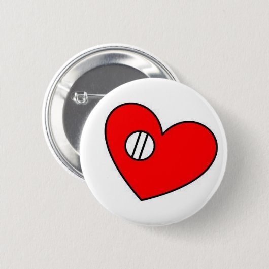 Heart Valve Button (Voorkant /achterkant)