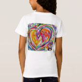 Heart van Joy Artwork Painting Love T-Shirt (Achterkant)