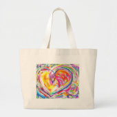 Heart van Joy Bag Grote Tote Bag (Voorkant)