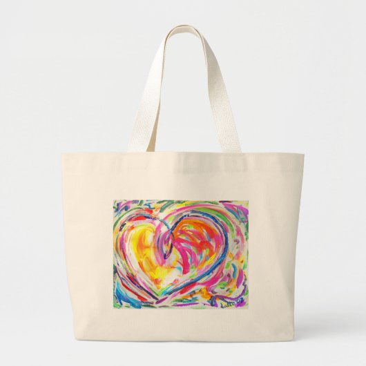 Heart van Joy Bag Grote Tote Bag (Voorkant)