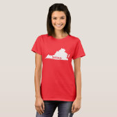 Heart Virginia, Belong State Map T-shirt (Voorkant volledig)