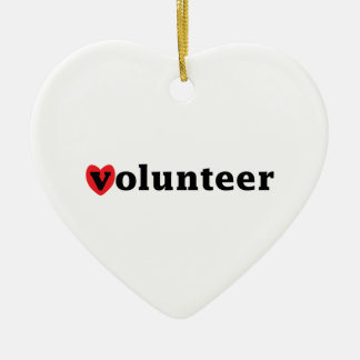 Heart Volunteer Keramisch Ornament