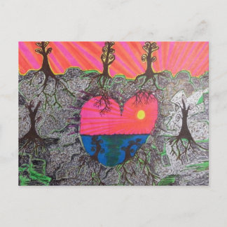 Heart vormen briefkaart