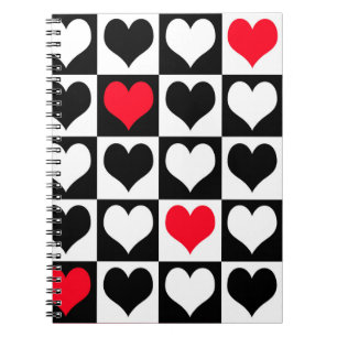 Heart vormen notitieboek
