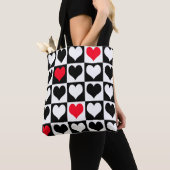 Heart vormen tote bag (Dichtbij)