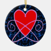 Heart Vortex Keramisch Ornament (Voorkant)