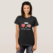 Heart Vs Brain Heart Leading Brain Valentines  T-shirt (Voorkant volledig)