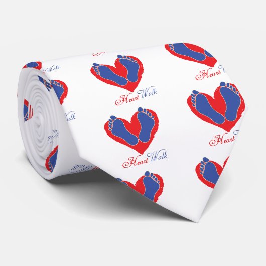 Heart Walk Stropdas (Opgerold)