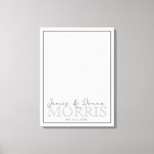 Heart Warming Monogram Foto Canvas Afdruk (Voorkant)