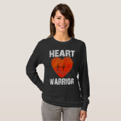 Heart Warrior CHD Awareness Present Congenital Hea T-shirt (Voorkant volledig)