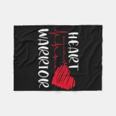 Heart Warrior Chd Bewustzijn Presenteert Aangebore Fleece Deken (Voorkant (Horizontaal))