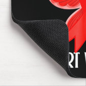 Heart Warrior Heart Disease Awareness Butterfly Wo Muismat (Hoek)