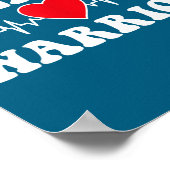 Heart Warrior Heart Disease Awareness Month Red He Poster (Hoek)