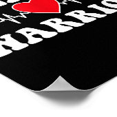 Heart Warrior Heart Disease Awareness Month Red He Poster (Hoek)