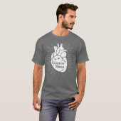 Heart Warrior Mama CHD Awareness Congenital T-shirt (Voorkant volledig)