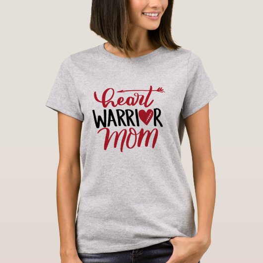 Heart Warrior mama T-shirt (Voorkant)