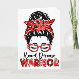 Heart Warrior Rommelige Knot Ga Naar Rode - Hartzi Kaart