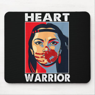 Heart Warrior Vrouwen Ik Draag Rode Native Ziekte  Muismat